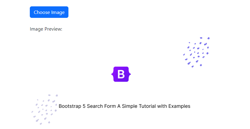 bootstrap 5 input button file upload preview image