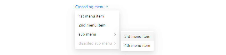 vue 3 ant design multiple levels dropdown