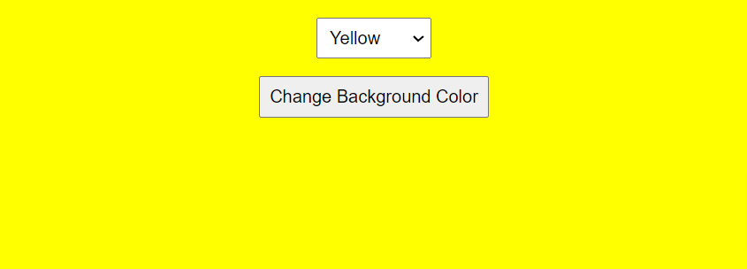 selected dropdown change color in javascript