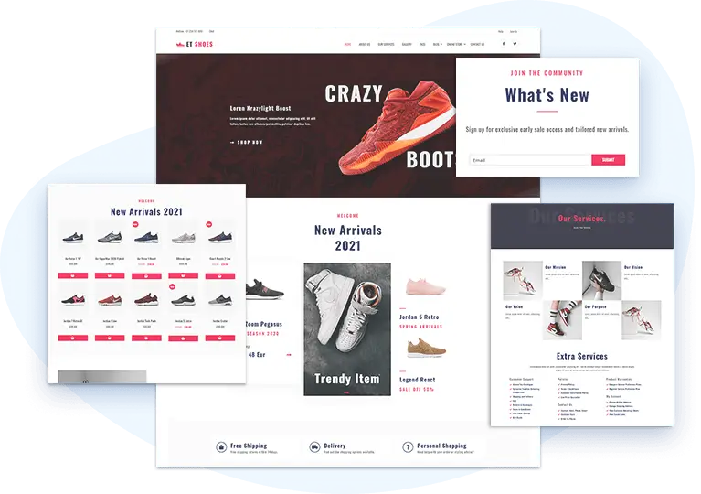 ET Shoes free responsive WordPress theme