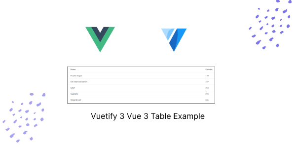 Vuetify 3 Vue 3 Table Example